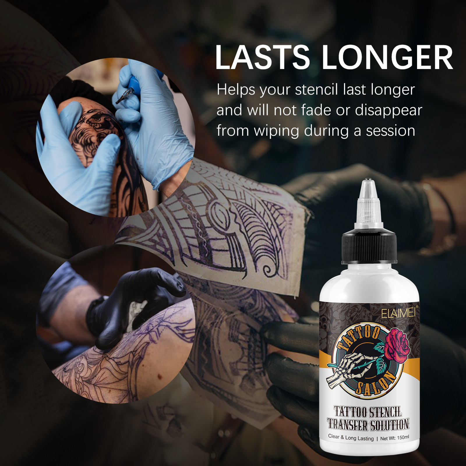 ELAIMEI cross-border tattoo transfer Gel Oil cream tattoo artist with transfer paper special Moisturizing Clear Color fixing