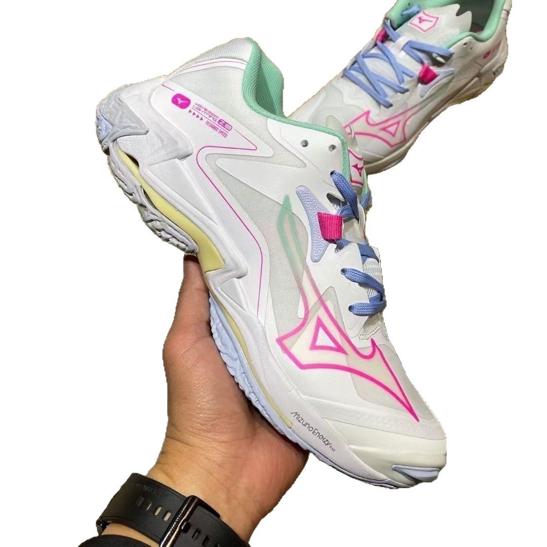 Mino 2025 Men's and Women's Non-Slip Training Sports Shoes Breathable Shock-Absorbing Volleyball Ultra-Light New Wear-Resistant Competition Badminton