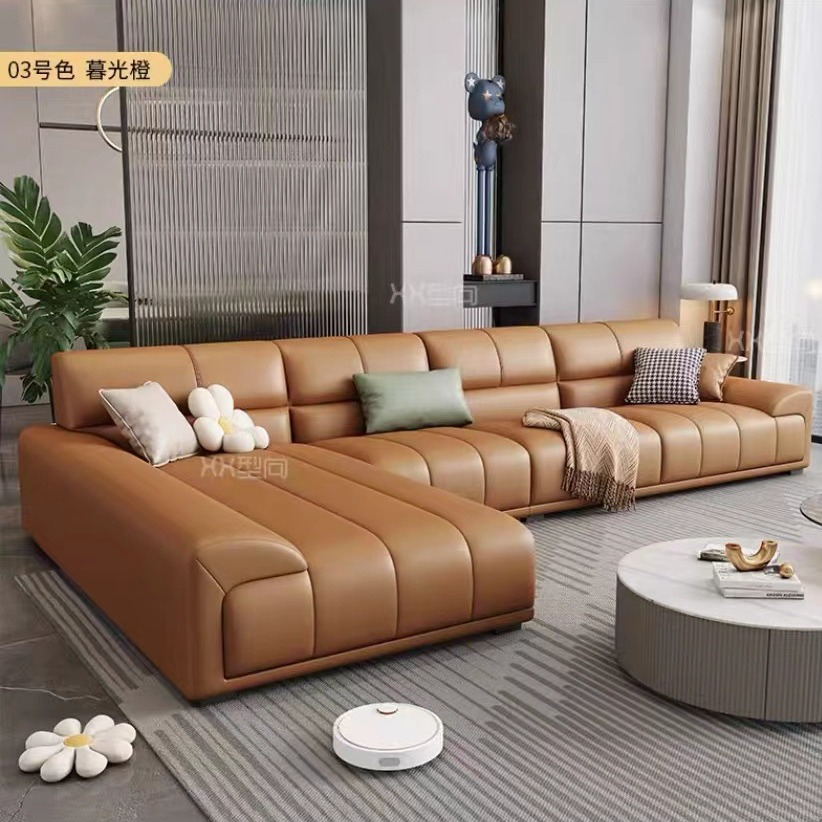 Disposable Technology cloth sofa living room light luxury simple small apartment straight row three four-person cat scratch fabric sofa apartment