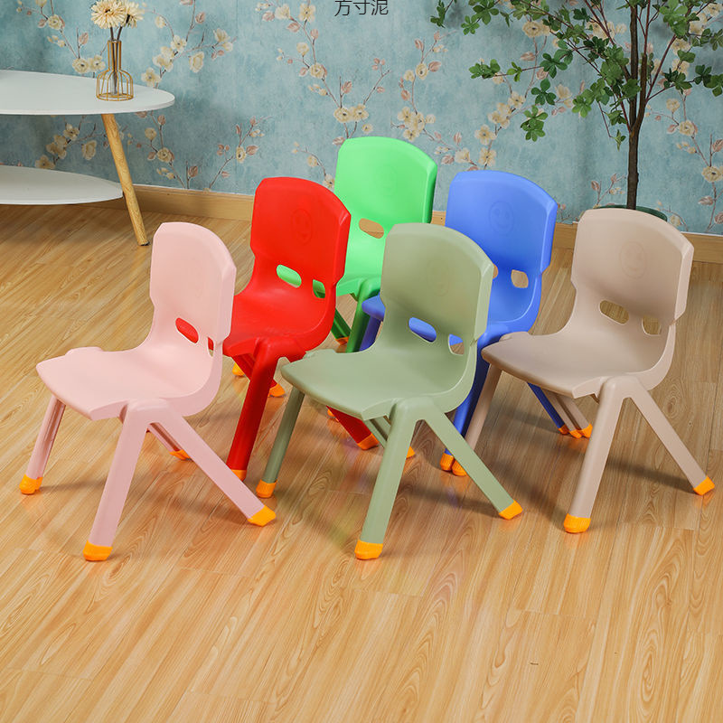 Backrest Chair Children's Thickened Household Children's Dining Chair Baby Chair Backrest Chair Bench Kindergarten Plastic Stool Wholesale