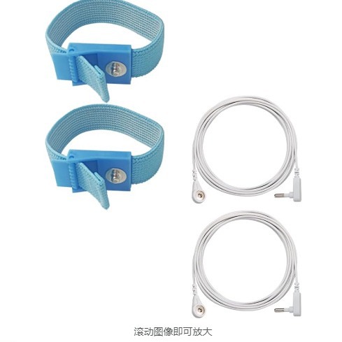 Anti-static grounding wire static medical equipment grounding buckle anti-static bracelet Amazon hot selling white grounding buckle
