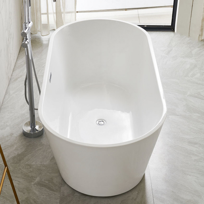 Hotel and B&B Bathtub Independent Small Apartment Single Bathtub Bathroom Bathtub Integrated Acrylic Bathtub