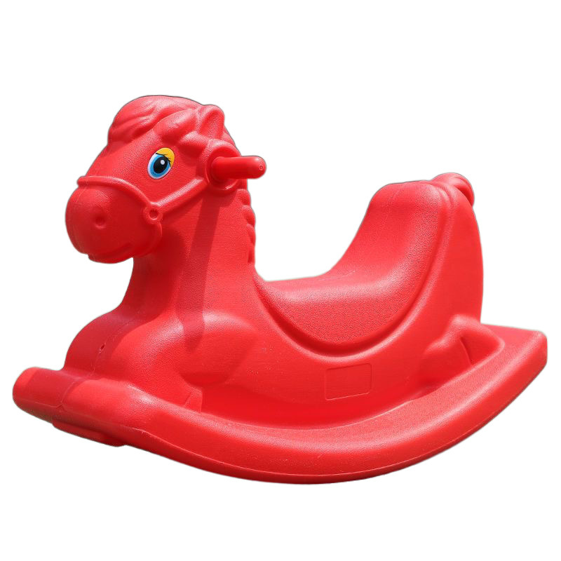 Kindergarten Plastic Rocking Horse Trojan Indoor and Outdoor Thickened Mount Children's Integrated Toy Mall Outdoor Trojan Horse