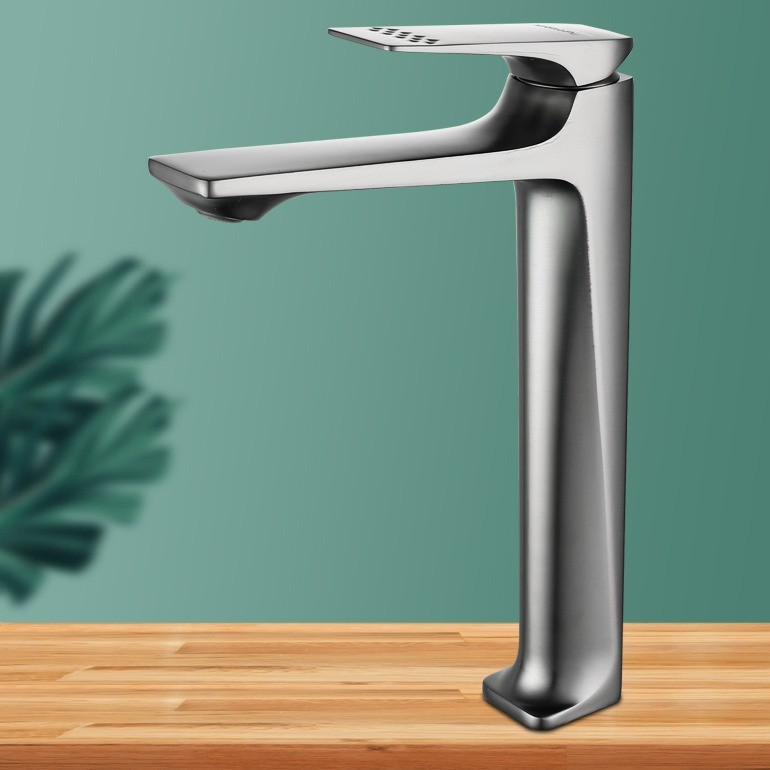 Factory gun gray faucet hot and cold basin wash basin wash basin toilet basin constant sword single hole foreign trade