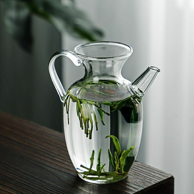 Transparent Imitation Song Glass Teapot Special Green Tea Pot Tea Set Small Size Tea Kettle Tea Maker Household Single Pot