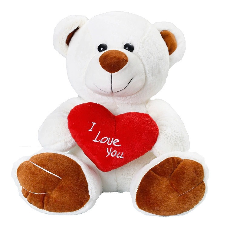 25cm Valentine's Day Gift Teddy Bear Heart-Shaped Teddy Bear Plush Toy Cross-Border