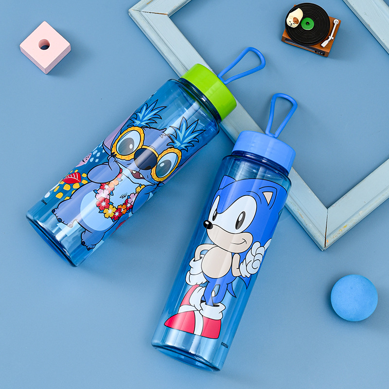 Cross-border large-capacity creative plastic cup pet juice milk tea cup sports water cup with rope milk beverage bottle