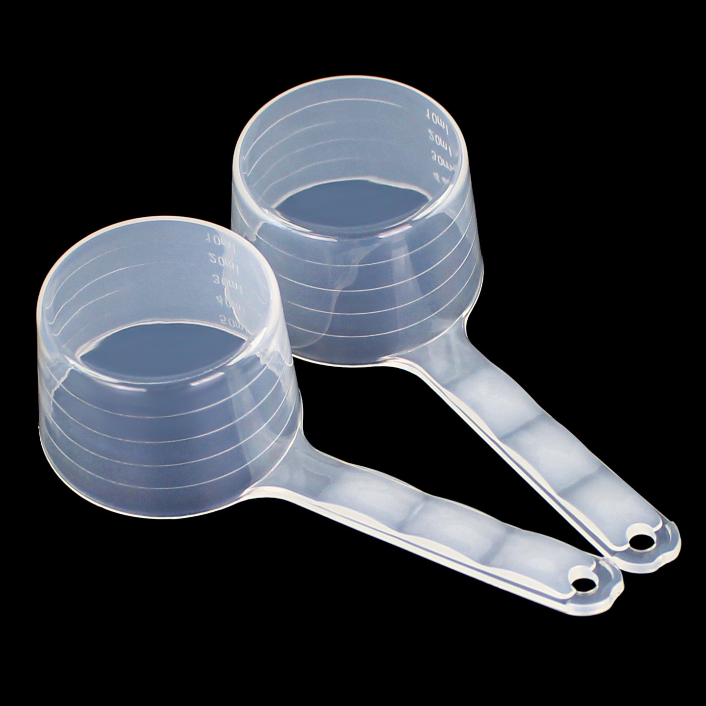 Liquid Powder Plastic Measuring Spoon 25g Transparent Spoon 50ml Milliliter Measuring Cup Scale Gel Mask Quantitative Spoon