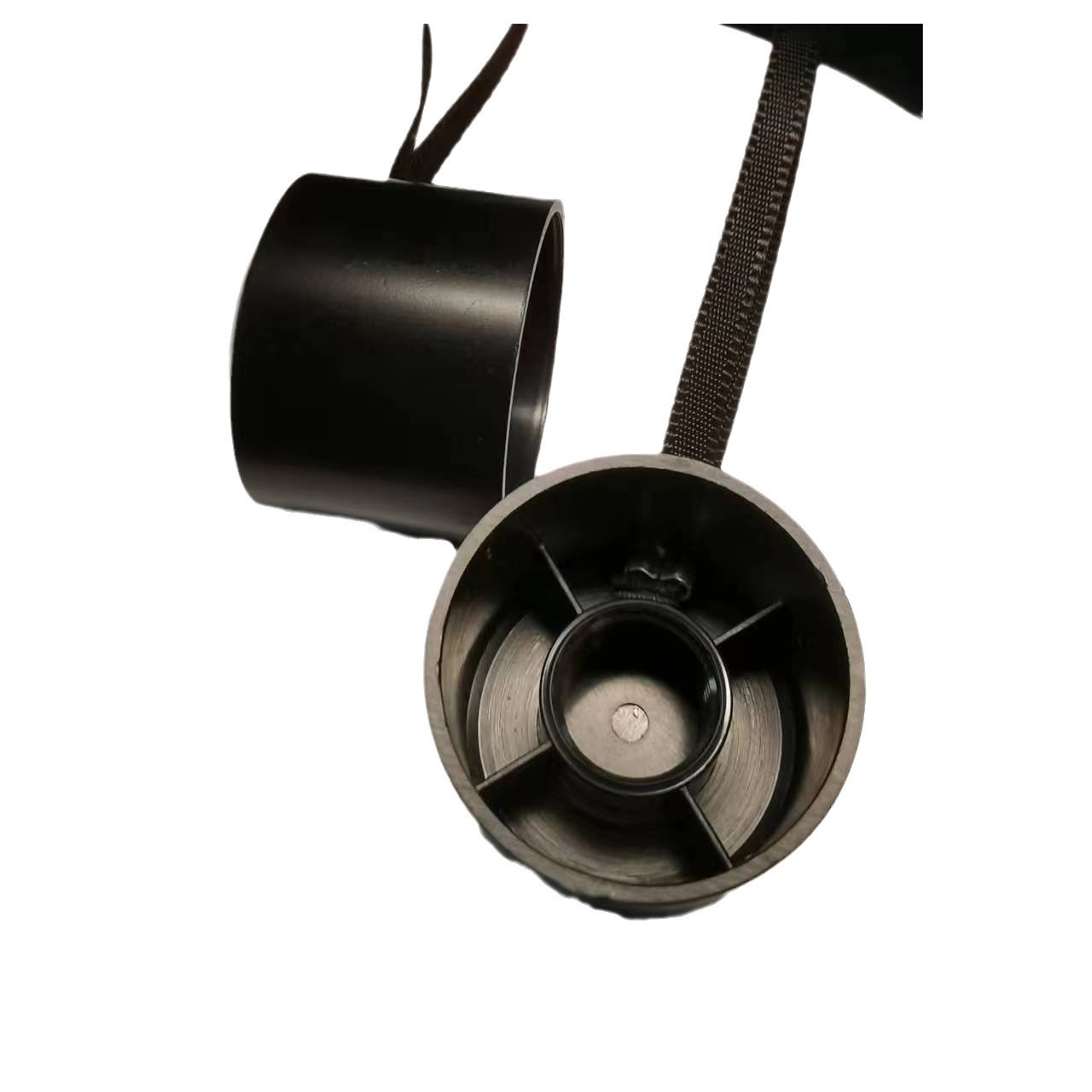 Zhejiang Umbrella Handle Accessories Factory in stock Wholesale Plastic Black Umbrella Head Manual Thick and Thin Umbrella Handle for Umbrella Replacement