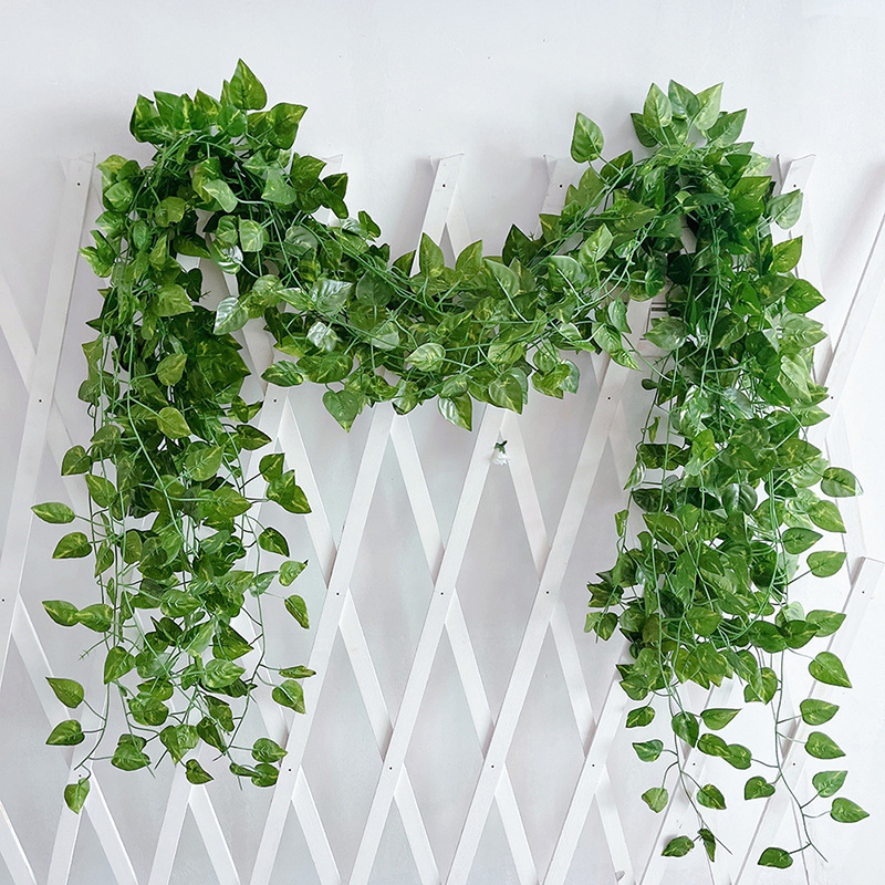 Amazon Cross-Border Simulated Flower Vine Leaf Decoration Vine Pothos Climbing Tiger Grape Sweet Potato Leaf Rattan Ivy