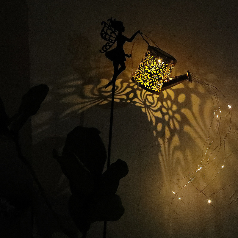 Solar small size Kettle Light Angel Kettle Outdoor Night Light Villa Courtyard Lawn Decorative Lighting Plug Light