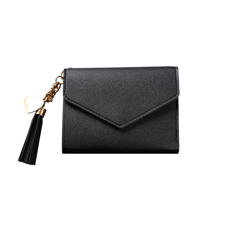 2024 New Wallet Ladies Tassel Pendant Wallet Insert Bank Card Bag Simple Hand Coin Purse Wholesale