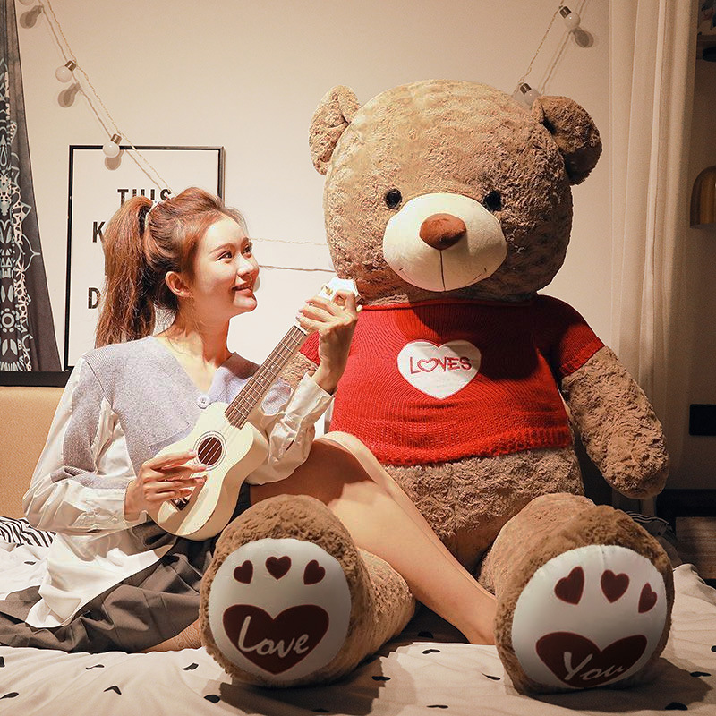 Bear Doll Large Sleeping Doll Bear Pillow Plush Toy Wholesale Bear Doll Rag Doll Birthday Gift