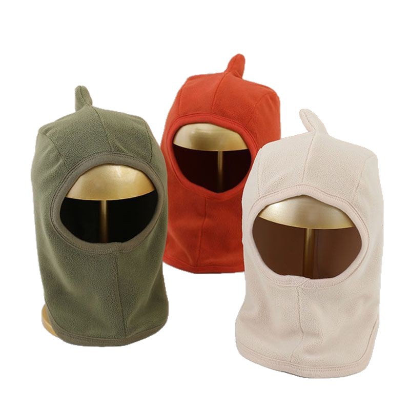 Baby Hat Autumn and Winter Baby Fleece Windproof Children's Thickened fleece-lined Ear Protection Integrated Neck Hat
