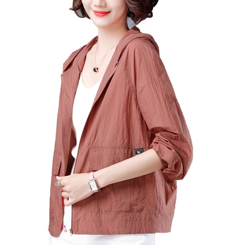 plus size mother fashion sun protection clothing summer coat fashion cardigan outdoor sun protection clothing short coat a generation of hair
