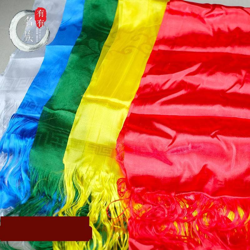 Chengdu Hada factory direct wholesale Xizang Xizang supplies five-color hip-hop up to eight auspicious Dark Flower Hada