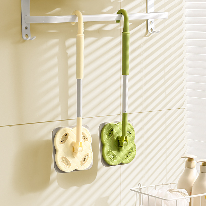 Disposable face towel electrostatic dust mop household hand-free wooden floor tile lengthened telescopic rotating mop