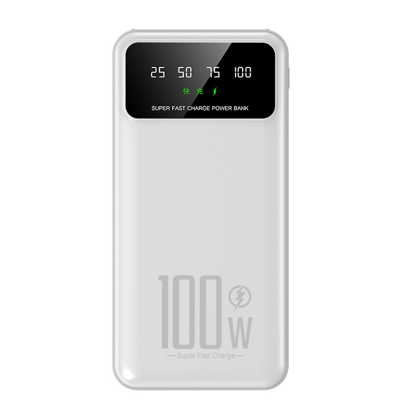New 20000Mah Large-Capacity Power Bank Pd100W Super Fast Charging Convenient Mobile Power Supply Dropshipping