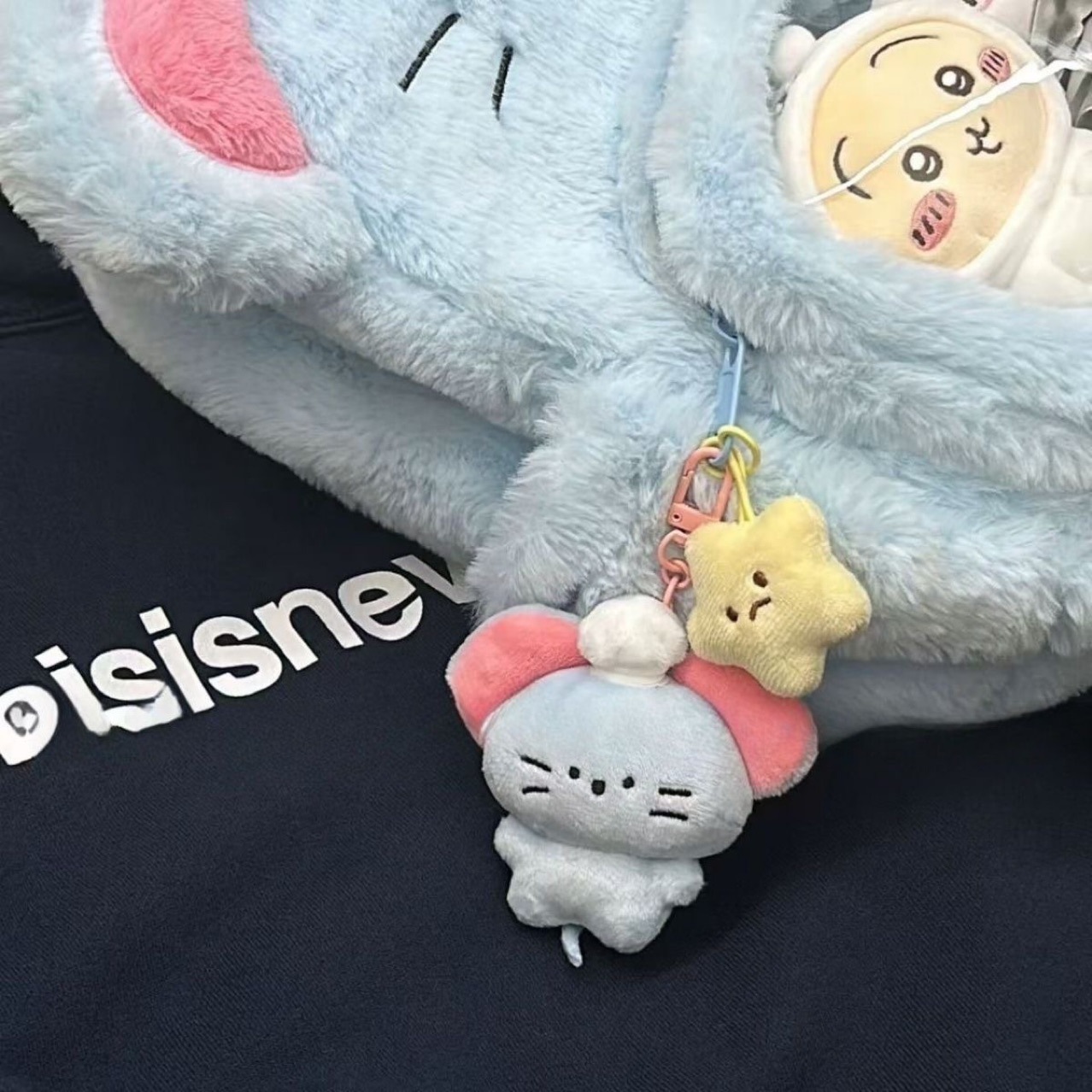 New Greedy Mouse Doll Pendant Ins Cute Plush Doll Keychain Bag Accessories Friend Birthday Gift