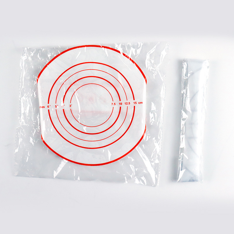 0.4mm Bread Baking Mat Long Handle Transfer Dough Pizza Baking High Temperature Non-Stick Pad Dutch Baking Mat