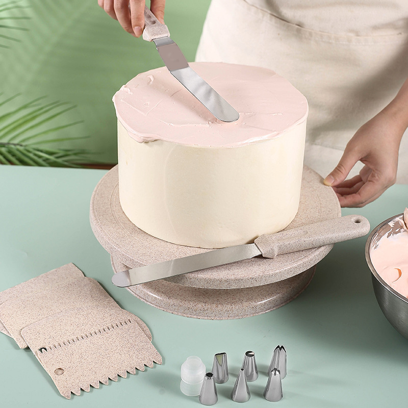 Cake turntable Decorating turntable decorating table baking tray rotating table birthday home cake tool DIY