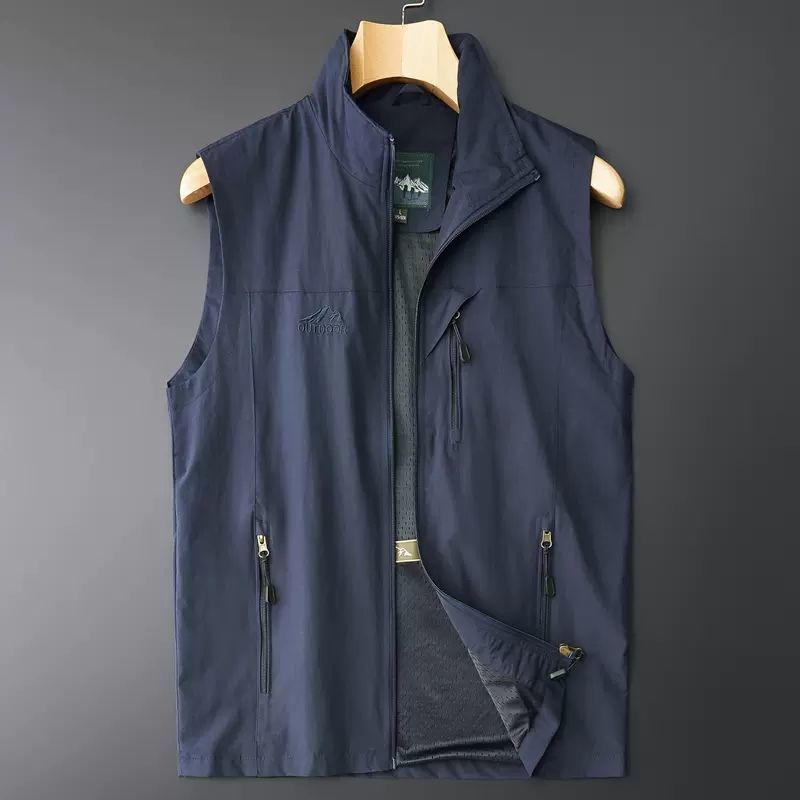 New Vest Men's Summer Thin Sleeveless Waistcoat Men's Casual Vest Jacket Men's Spring and Summer Vest
