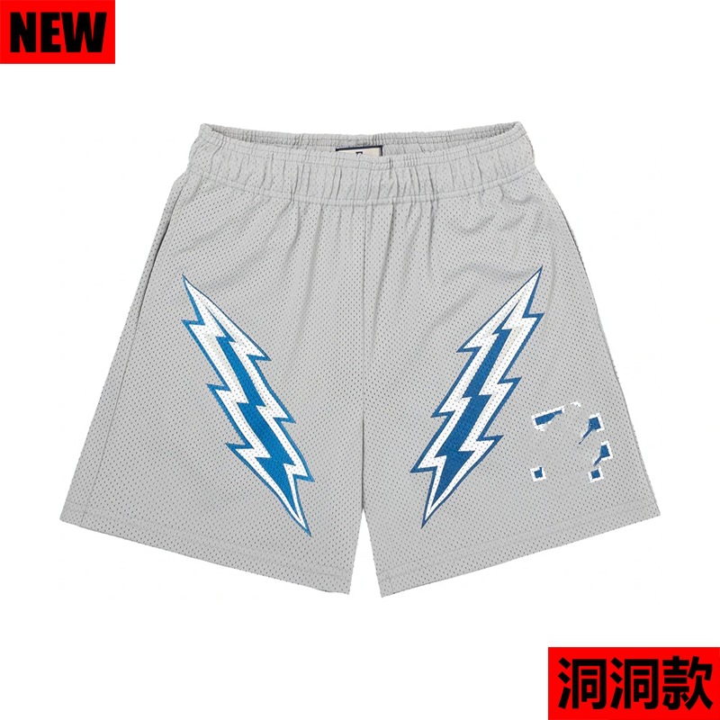New EE Lightning Basketball Shorts Men's Casual Fitness Quick Dry Running Sports Quarterpants Large Mesh Shorts Summer