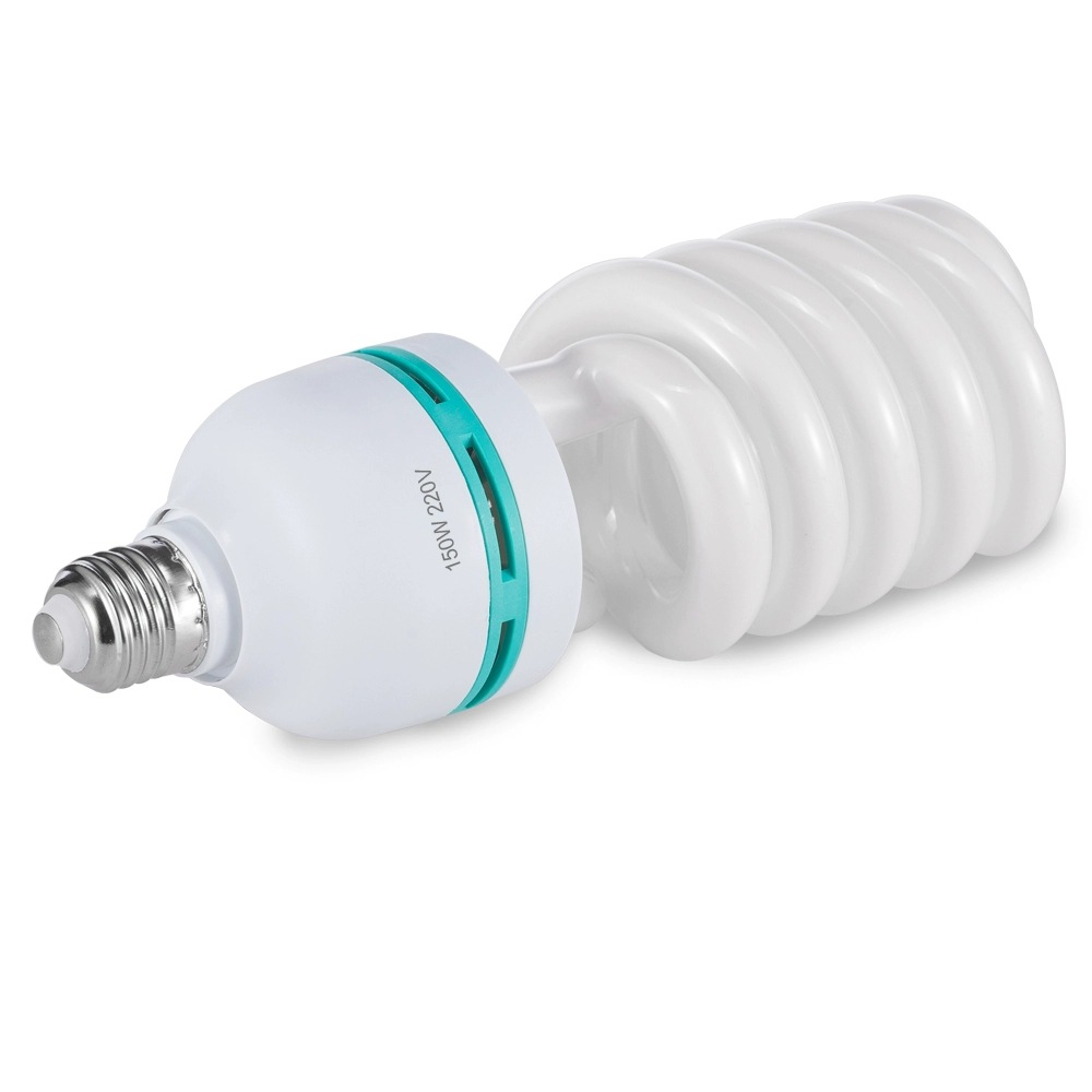 Photography bulb 150W white light energy-saving lamp 5500K trichromatic professional modeling shed photography light supplement light soft light box
