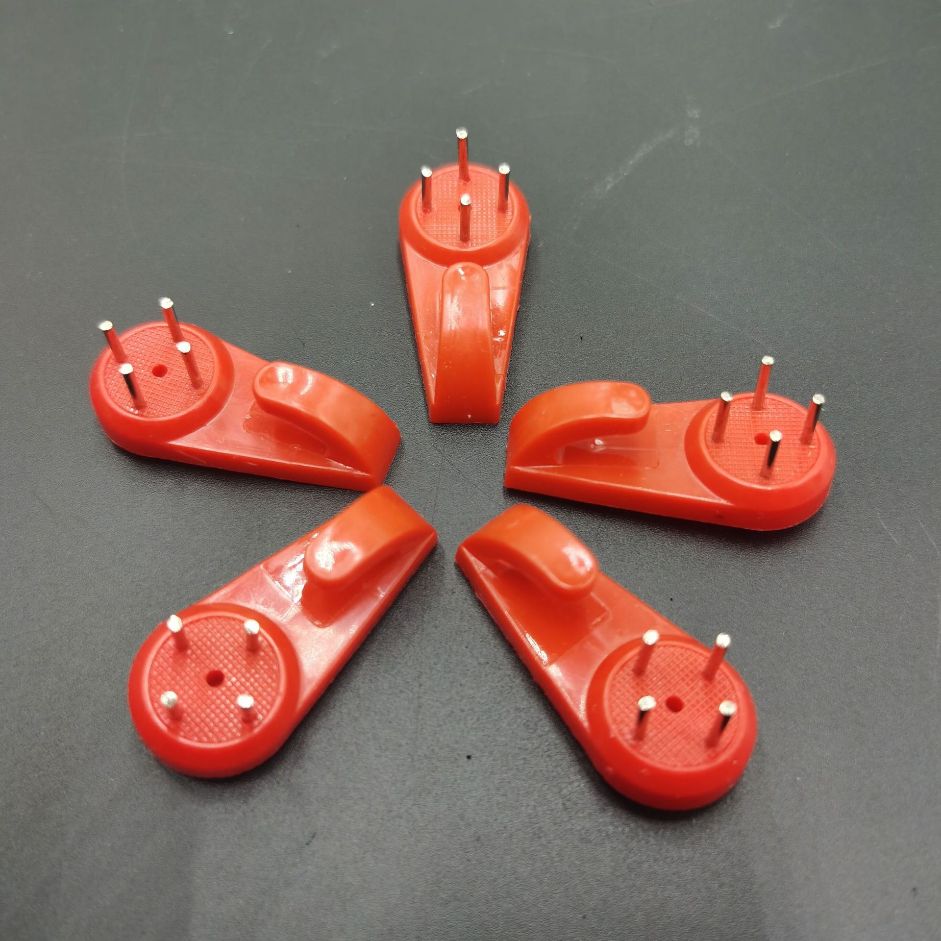 Красный праздничный бесшовный крючок, невидимый стеновой гвоздь, крючок для фотографий, аксессуары для рамок