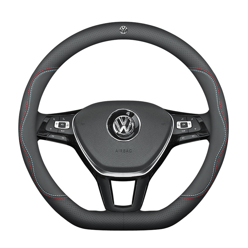 Volkswagen New Lavida Sagitar Tiguan L Passat Bora Magotan Lingdu Golf 7 Tanyue Steering Wheel Cover Genuine Leather
