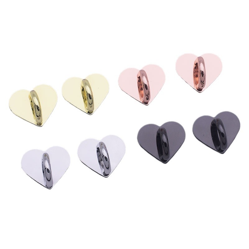 Korean style tassel pendant base metal diy mobile phone case accessories round love square pendant hook