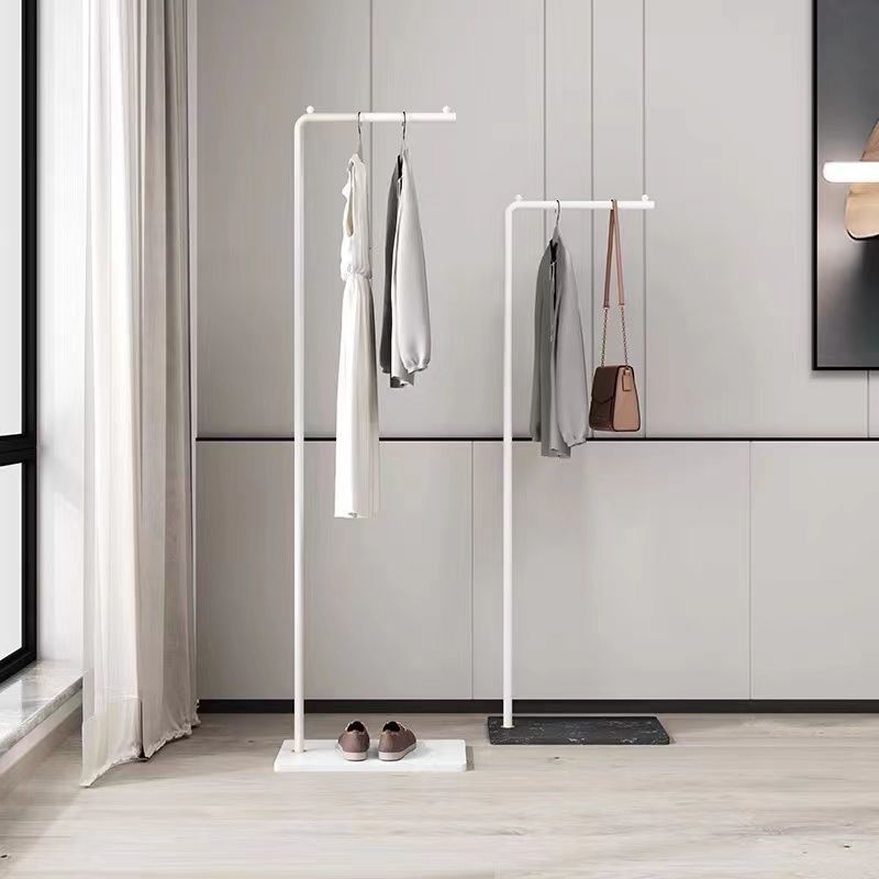 Nordic Style Clothes Hanger Floor-Standing Bedroom Simple Household Storage Rack Light Luxury Modern Rod-Style Internet Popular Ins Coat Rack