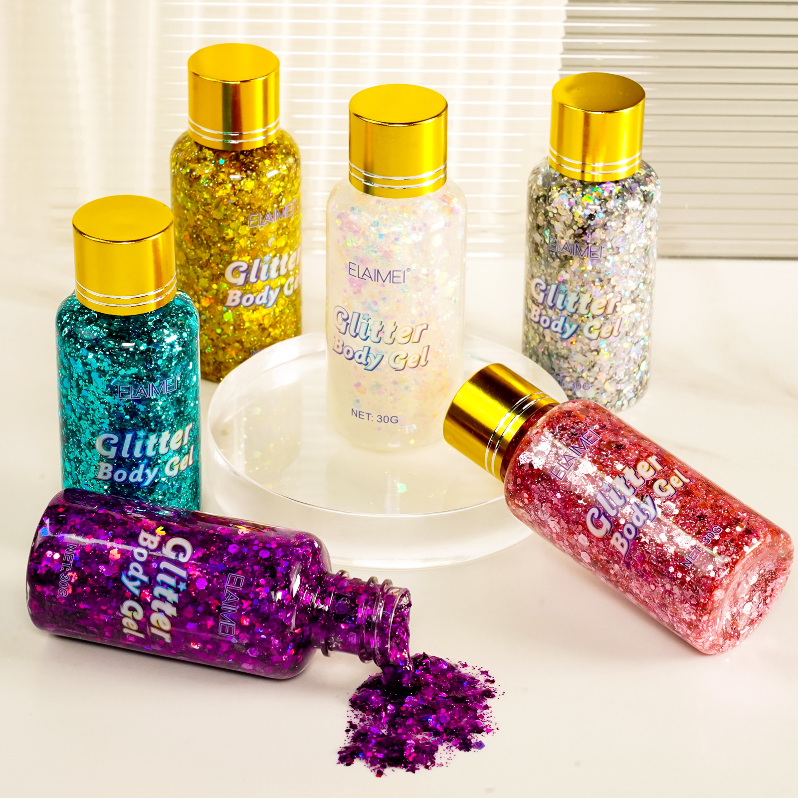 Cross-Border Elaimei Glitter Gel 30g