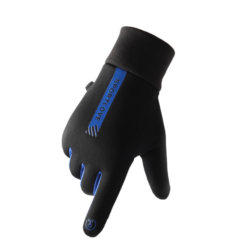 Winter sports warm gloves men and women waterproof riding windproof cold-proof couple cycling driving non-slip touch screen