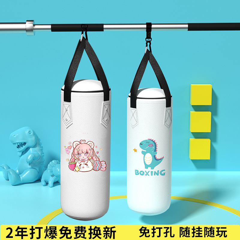 Детский боксерский мешок, висячий, для домашнего обучения, перчатки, комплект, твердый висячий мешок для взрослых