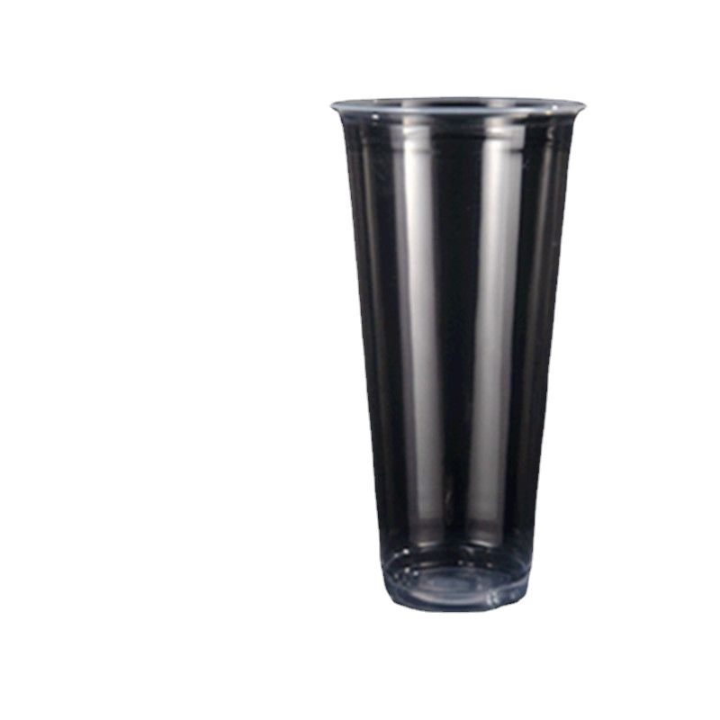 Disposable 90 Caliber PP Plastic Milk Tea Cup Commercial Pack Juice Beverage Cup Thickened Soybean Milk Cup with Lid Free Shipping