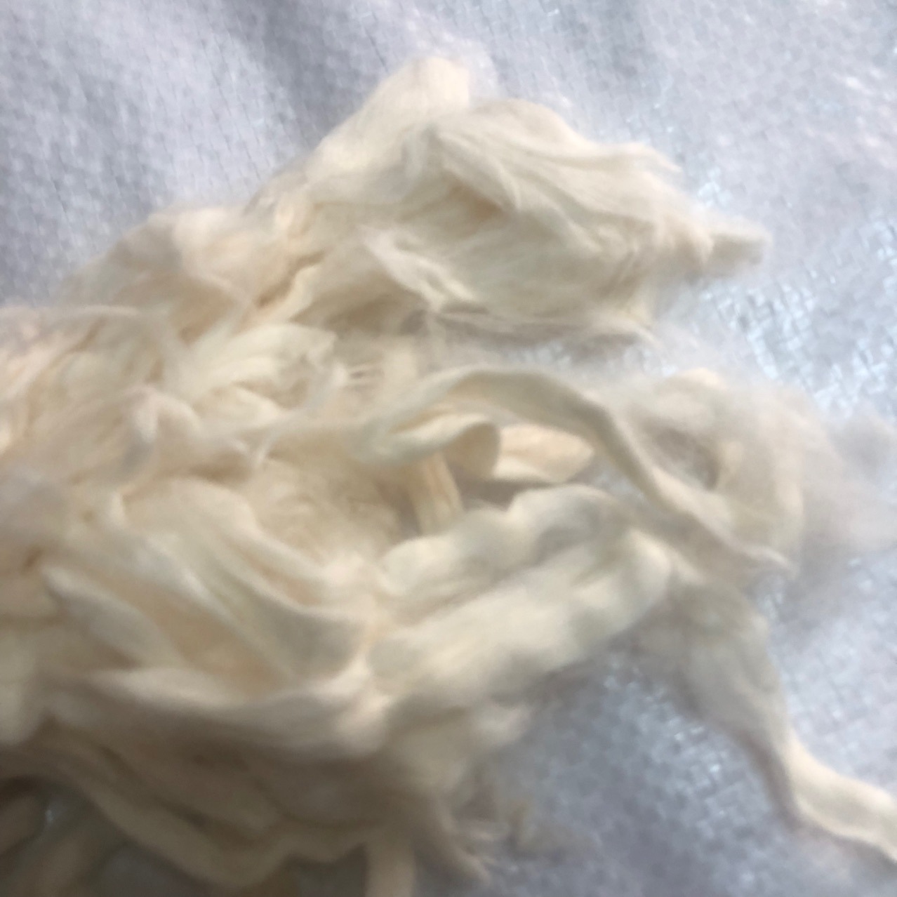 Bleached Linen Cotton Blended Fiber Linen Fiber Cotton and Linen Mixed Fiber 1 Catties 69 Yuan