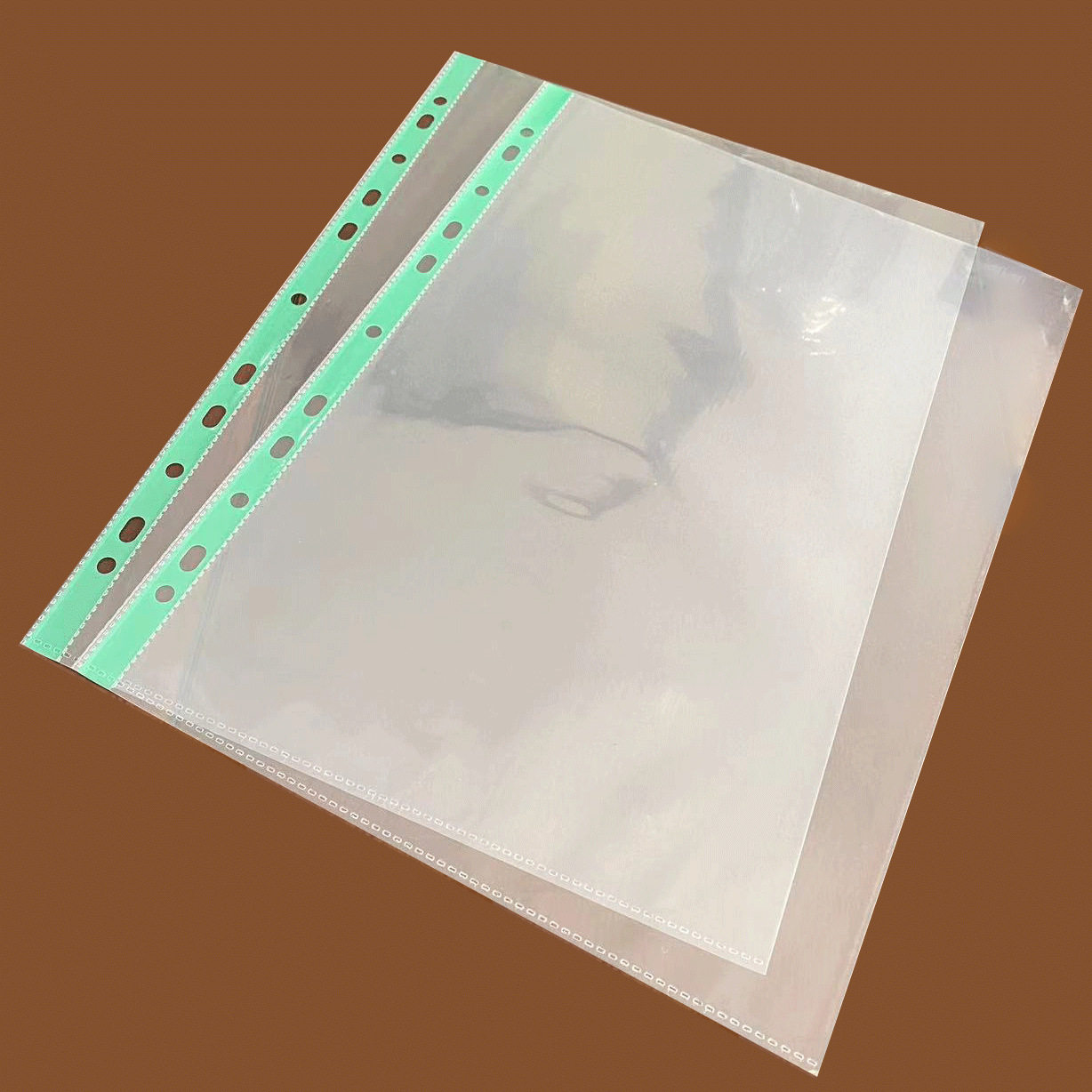 Factory direct 11 hole 3C mirror color stripe bag file cover loose-leaf file bag loose-leaf data protection cover