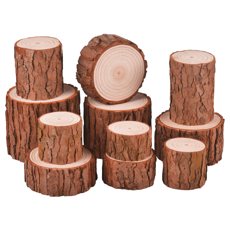 Small wooden pile wholesale base ornaments log Pier stump trunk shooting props handmade diy gardening fireplace decoration