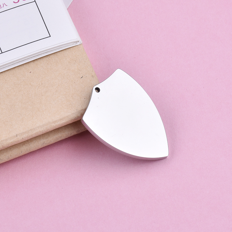 Custom 316/304 Stainless Steel Military Brand Necklace Pendant Round Shield Blank Identity Hangtag Logo Brand Dog tag