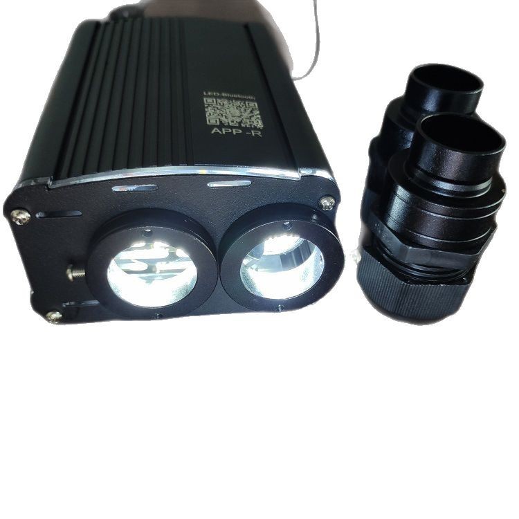 RF remote control star sky top light source PMMA fiber light with flashing light source machine crystal light emitter