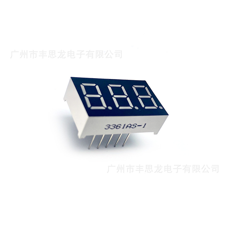 Manufacturers supply 0.36-inch three-digit digital tube 3361 co-Yin co-Yang red light bright led digital screen