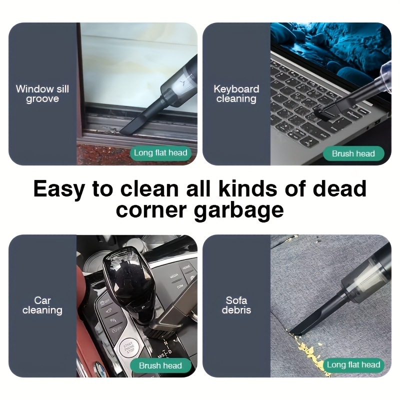 2025 New Cross-Border Dropshipping Small Car and Household Vacuum Cleaner 5000Pa Suction Cross-Border