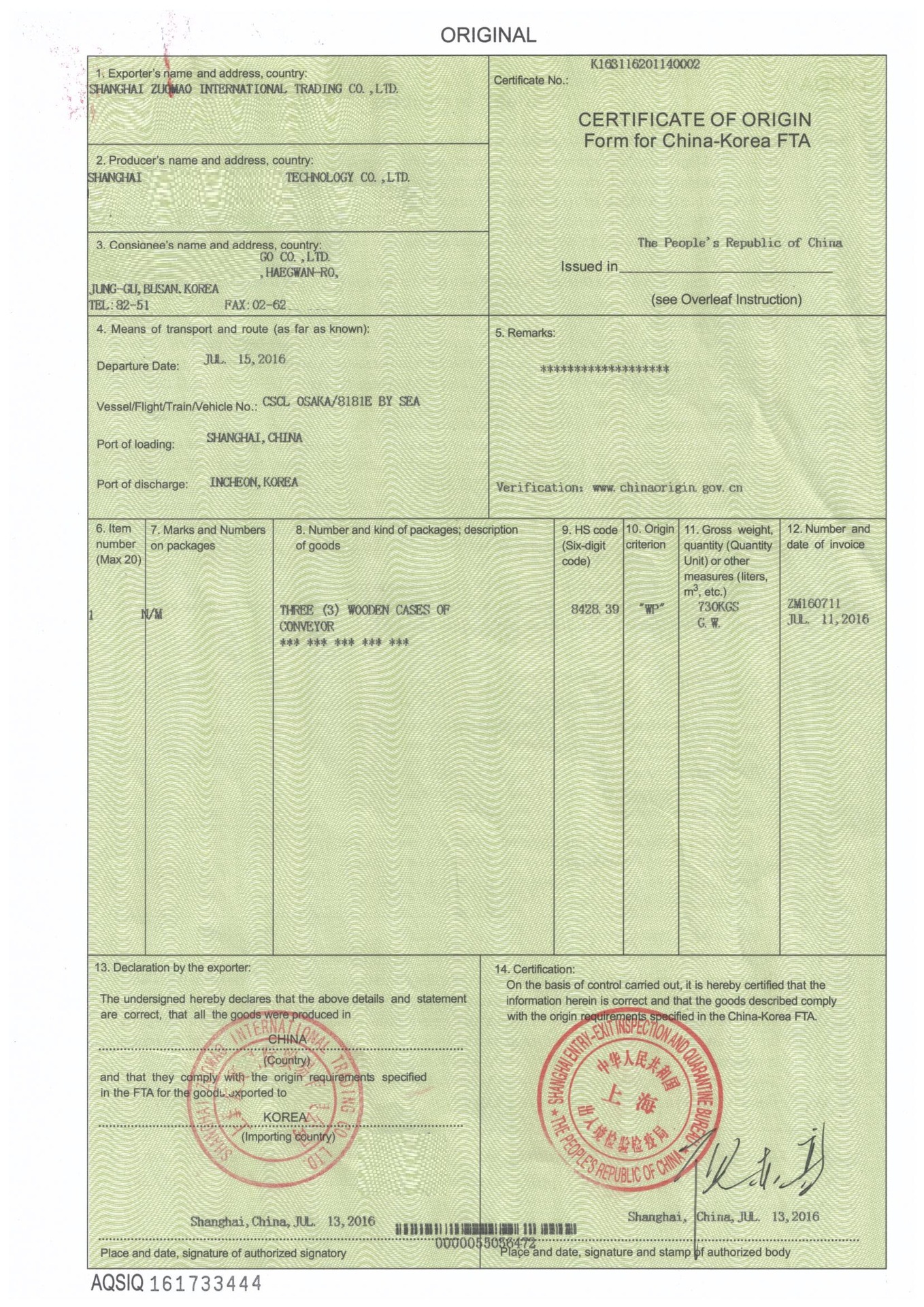 Shanghai Zuo Mao International Trading Co., Ltd. Provides International Logistics and Shipping Container Export Agents