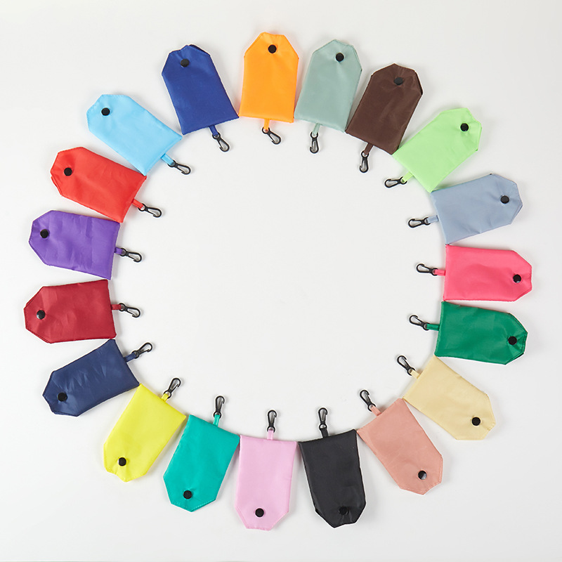 Spot 210t Polyester Pure Color Mobile Phone Bag Supermarket Foldableing Shopping Bag Portable Foldableable Environmental Protection Bag Advertising Gift