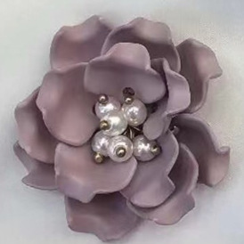 Headwear Hairpin Vintage Plastic Flower Japanese Style Simple Women's White Costume Button Accessories S026