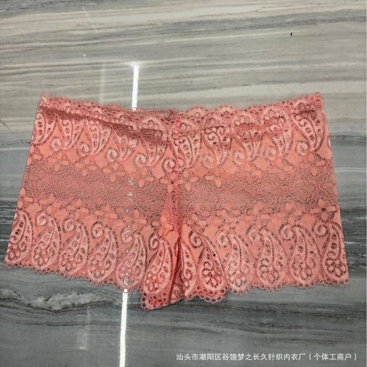 Foreign trade ladies boxers full lace sexy supply foreign trade export free size variegated sexy boxers manufacturers straight