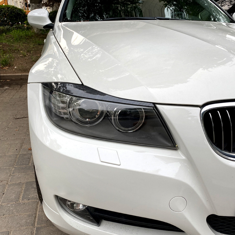 Suitable for Bmw 3 Series Bmw E90 E91 05-12 Eyebrow Car Stickers Headlight Exterior Cross-Border Modification Accessories
