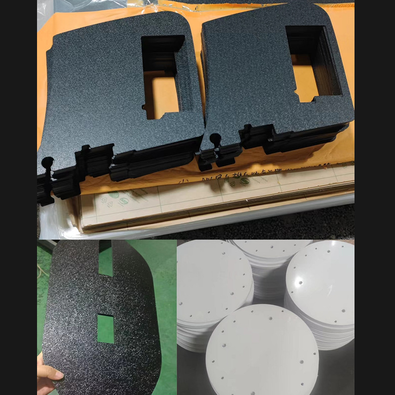 Black Abs Sheet Flame-Retardant Battery Cover Panel with Leather Texture, Frosted Abs Bending and Engraving, Custom-Made According to Provided Drawings and Samples