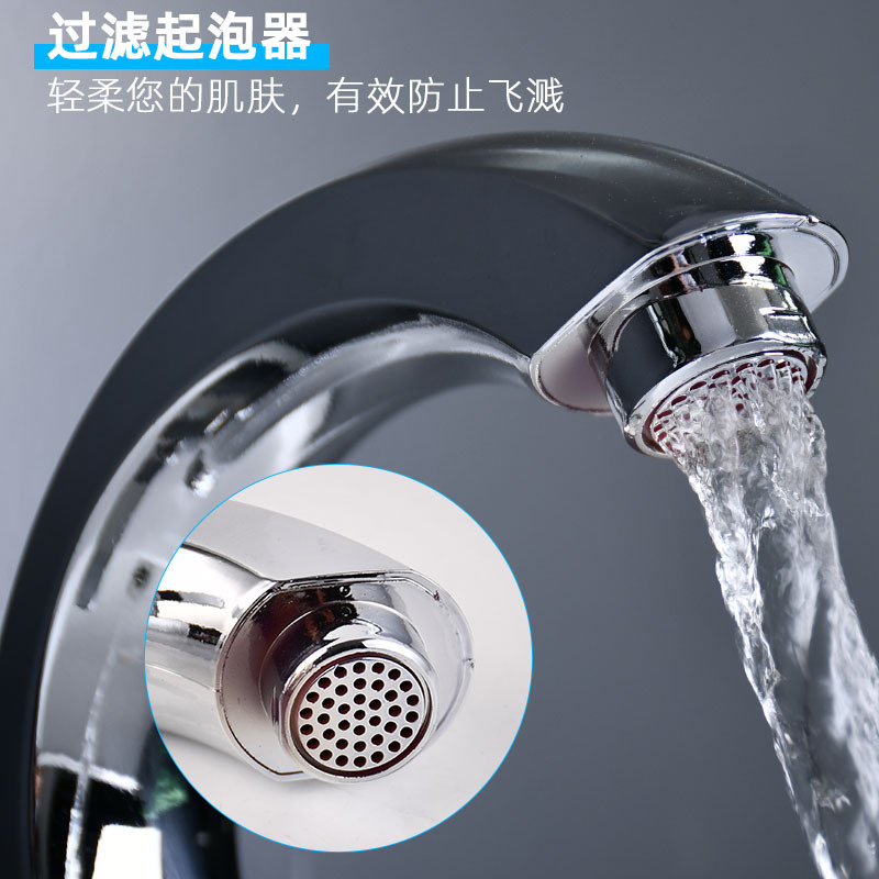 Tianli factory wholesale moon bend basin single hole faucet single cold faucet universal interface hotel basin faucet